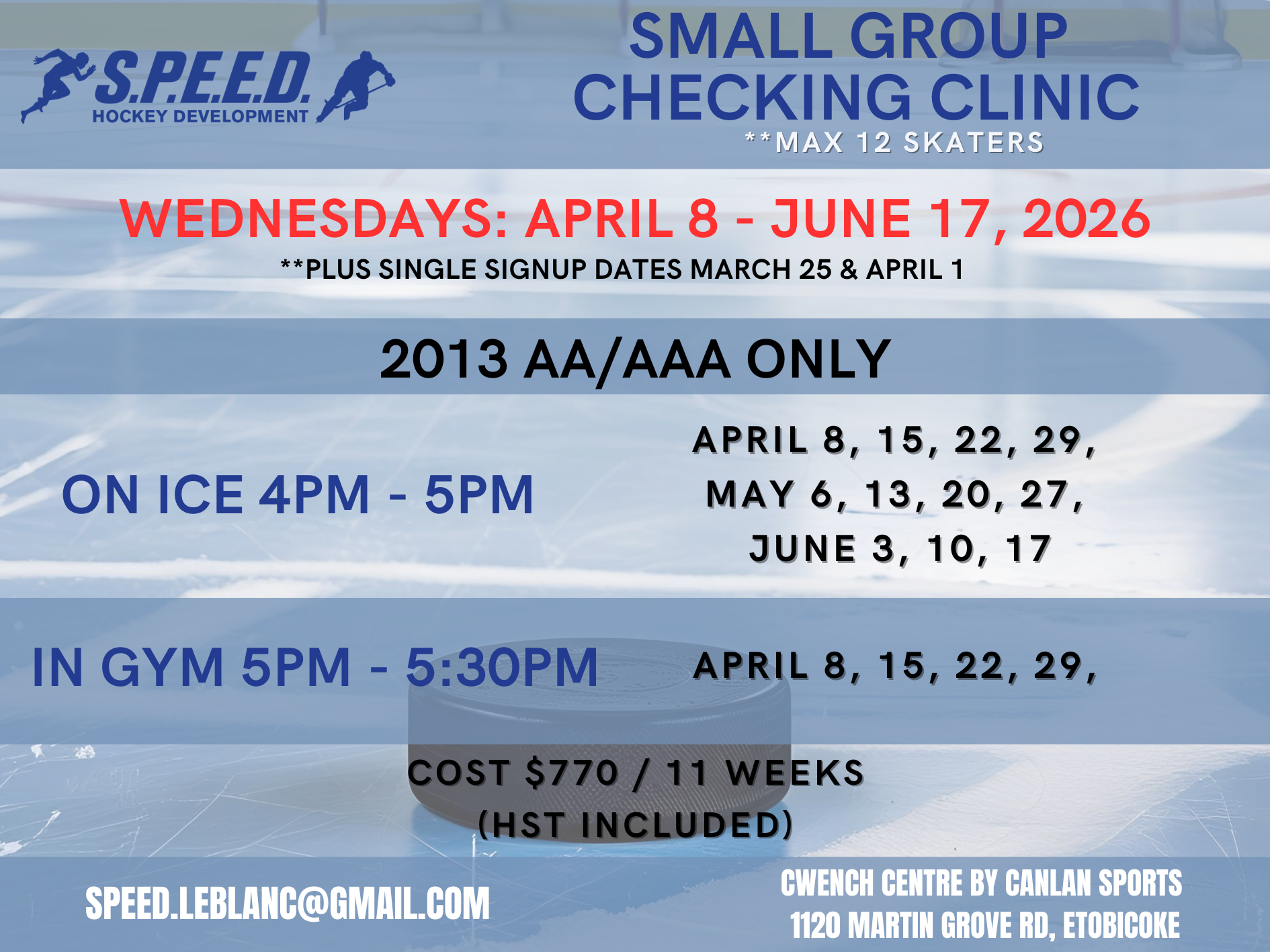 hitting clinic 2026 Dynamic puck handling